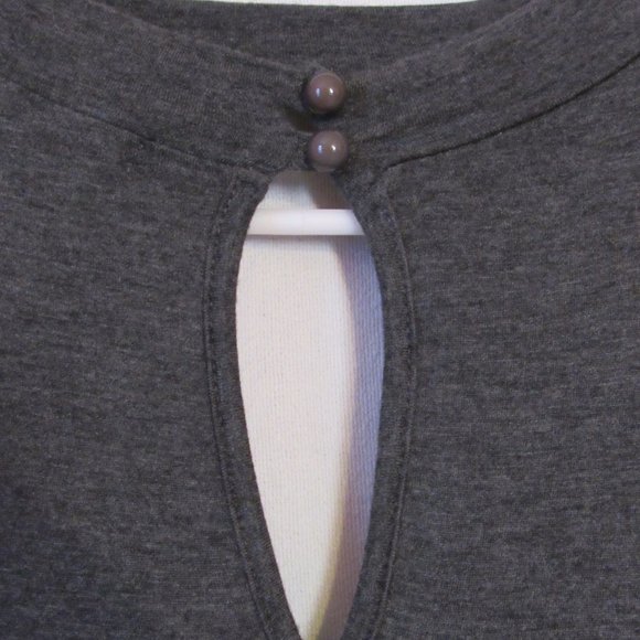 Sweet Daisy T-shirt Mini Dress Size XL Long Sleeve Savage Fangs Roses Keyhole - Picture 5 of 12